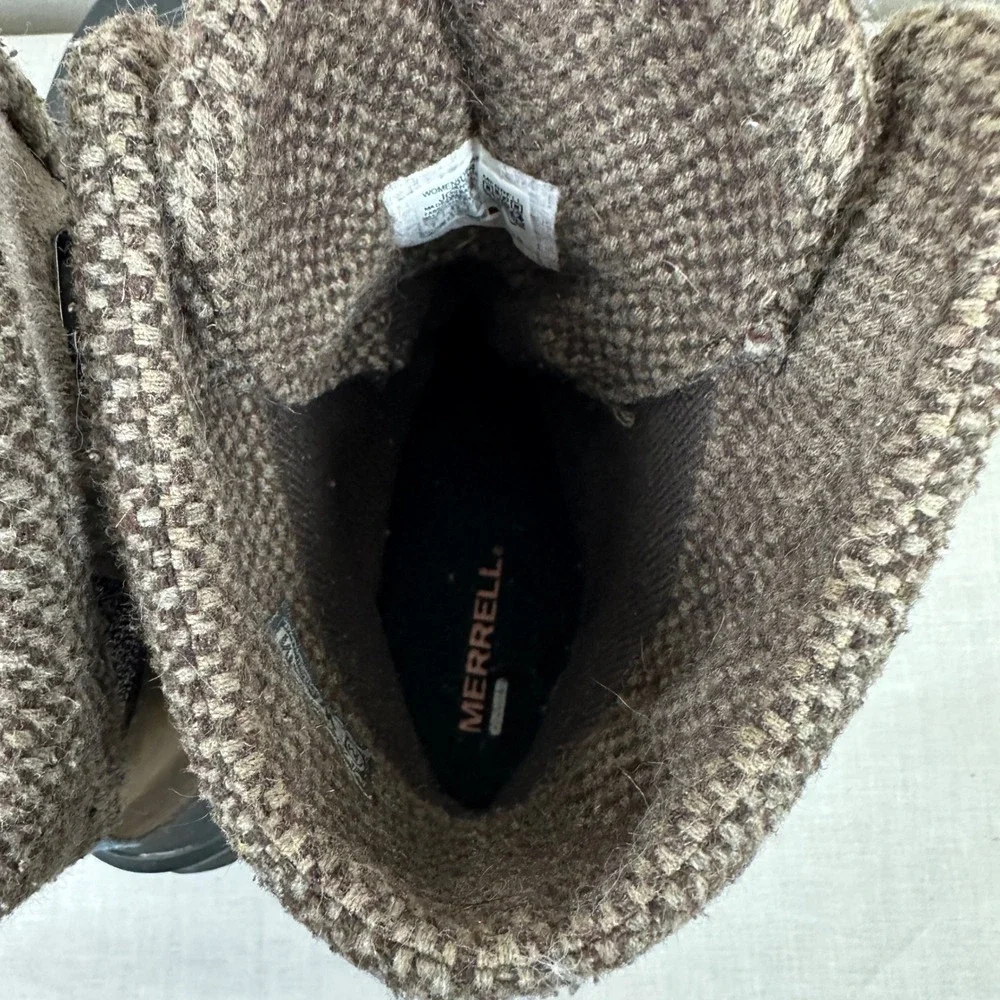 Merrell Women's‎ 8 Winter Boots Brown Vibram Arctic Grip Waterproof